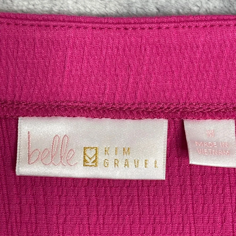Belle Packabelle Tie Front Cover‎ Up Womens M Pink Vacation Resort Beach